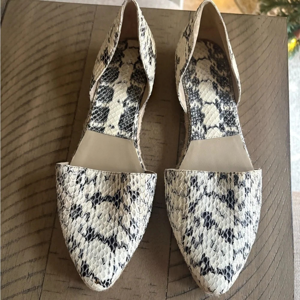 NEW Michael Kors Snakeskin Espadrille  Women's Pointed Flats